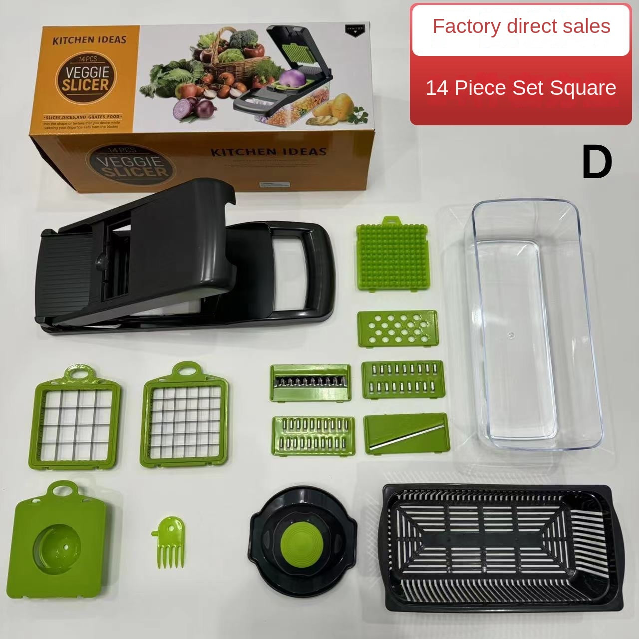 Multifunctional Vegetable Chopper – Kitchen Dicer, Grater, and Shredder Set
