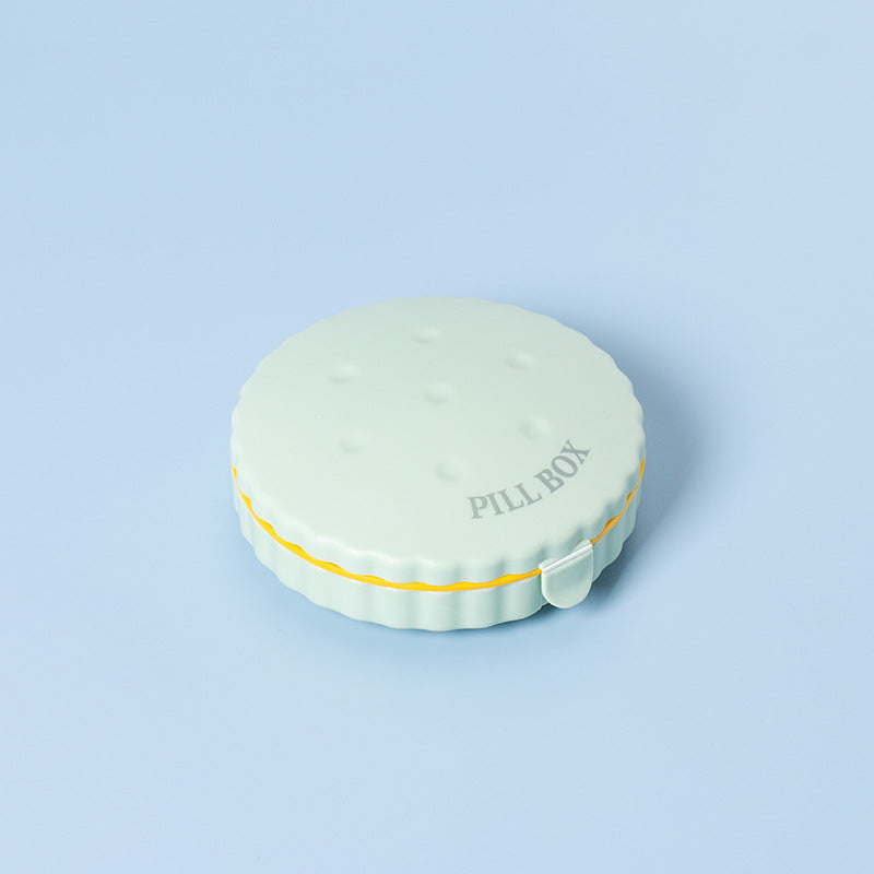 Portable Medicine Box Mini Trumpet – 7 Days Pack Storage Sealed Large Capacity Pill Organizer for Elderly