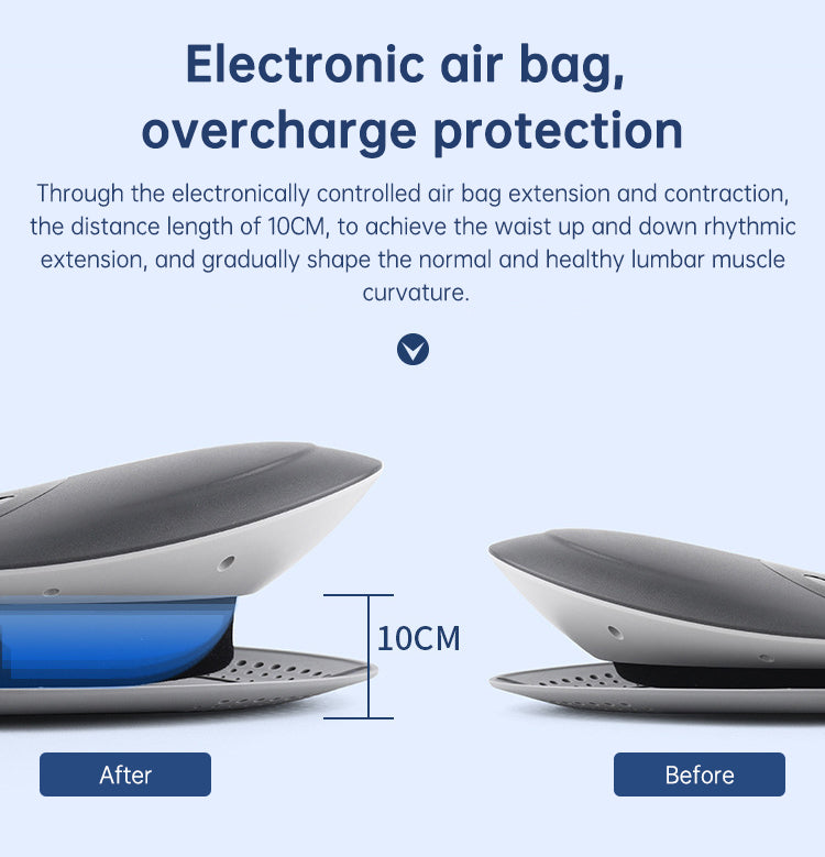 Lumbar Waist Massager – Inflatable Hot Compress Back & Cervical Air Pressure Pain Relief
