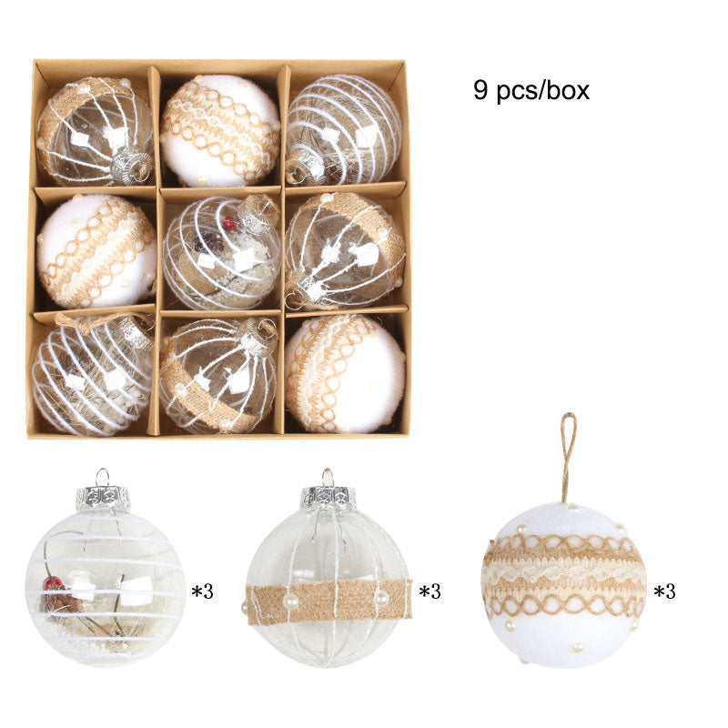 Christmas Ball Set – Painted Hanging Ornaments for Tree & Home Decoration