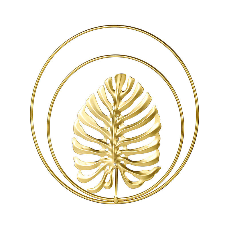 Nordic Style Luxury Metal Wall Hanging – Creative Wall Art for Living Room & Bedroom