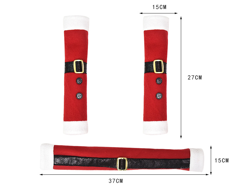 Christmas Fleece Gloves – Home Decorations for Refrigerator, Door Handles & Microwave