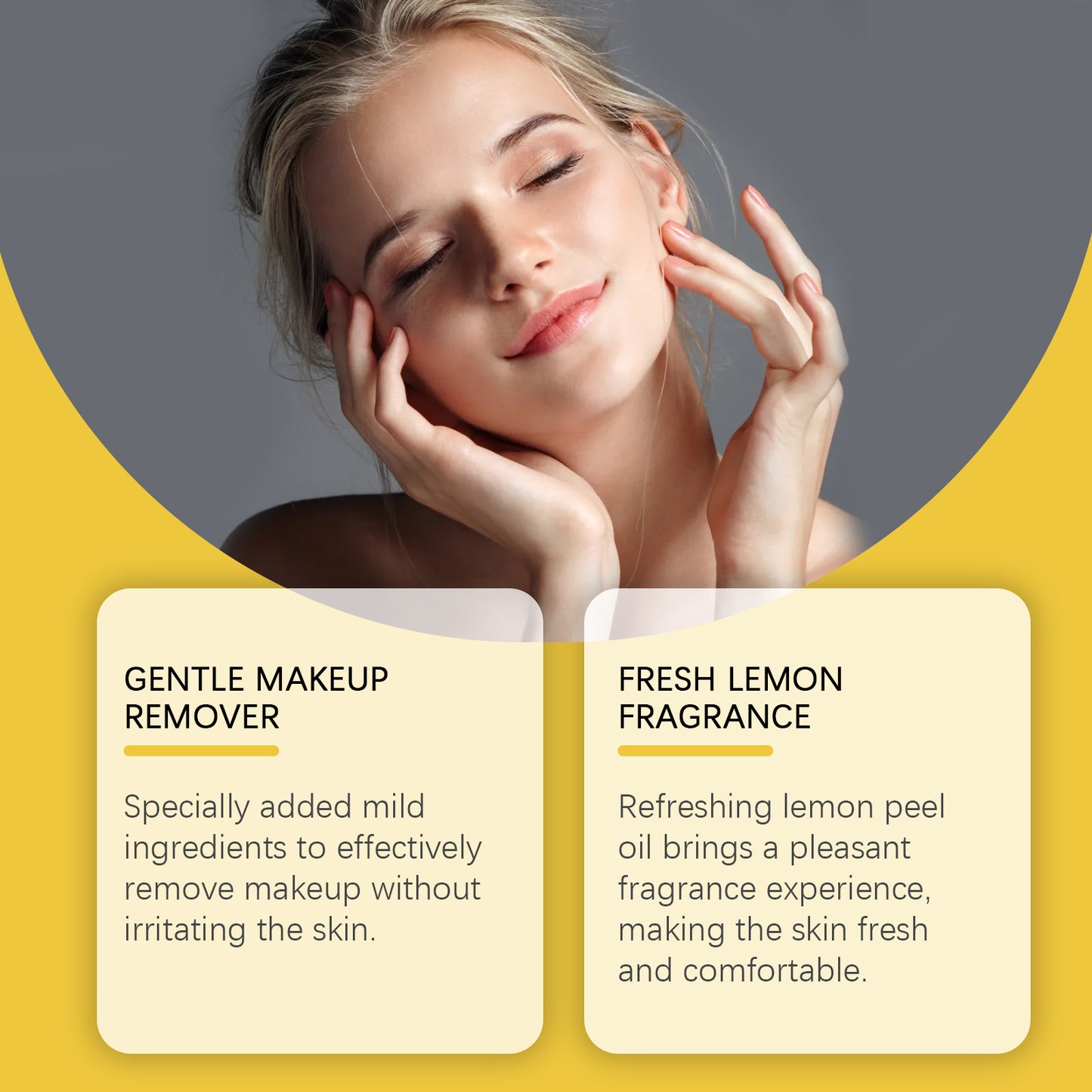 Ginger and Lemon Makeup Remover Cleansing Pad – Gentle Facial Skin Care Cleanser