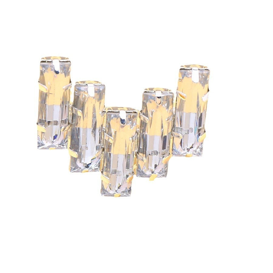 Geometric Square Water Diamond Ring – Luxury Simplified Elegant Female Jewelry