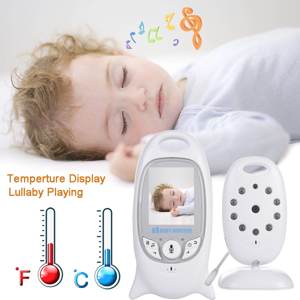 VB601 Baby Monitor 2-Inch Video Nanny Camera with Night Vision, Temperature Monitoring & 8 Lullabies