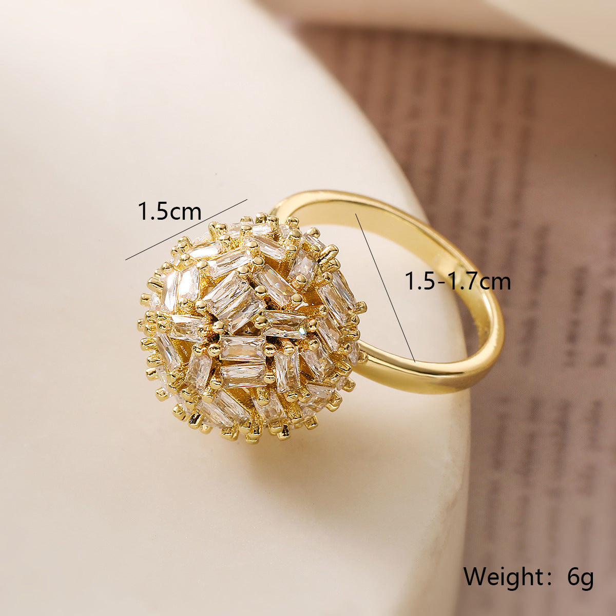 European and American Luxury High-End Ring for Women – Niche Geometric Adjustable Open Ring