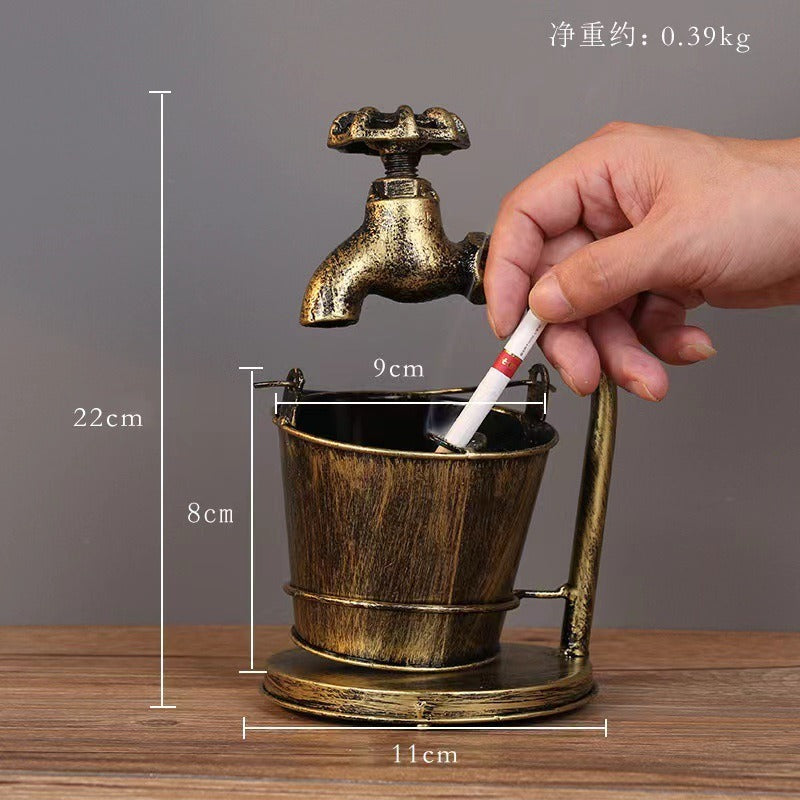 Retro Creative Home Ashtray – Large Bar, Living Room & Office KTV Multi-Function Ornament