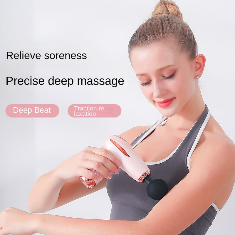 Portable Mini Massage Gun – Deep Muscle Therapy Pocket Massager for Home & Yoga