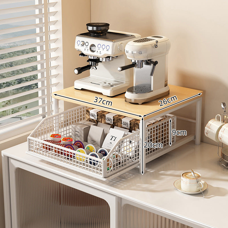 Modern Kitchen Microwave Shelf – Space-Saving Countertop Storage Rack for Appliances & Elegant Organization