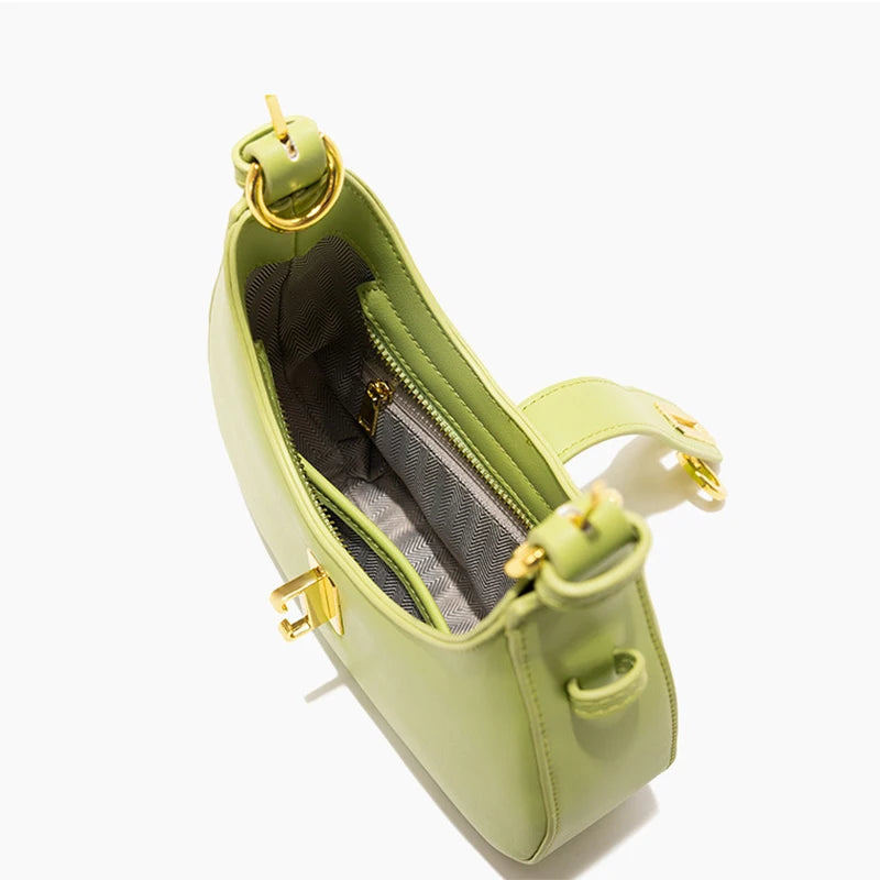 New Stylish Women Half Moon Shoulder Bags – High Quality PU Leather Crossbody Tote Handbag