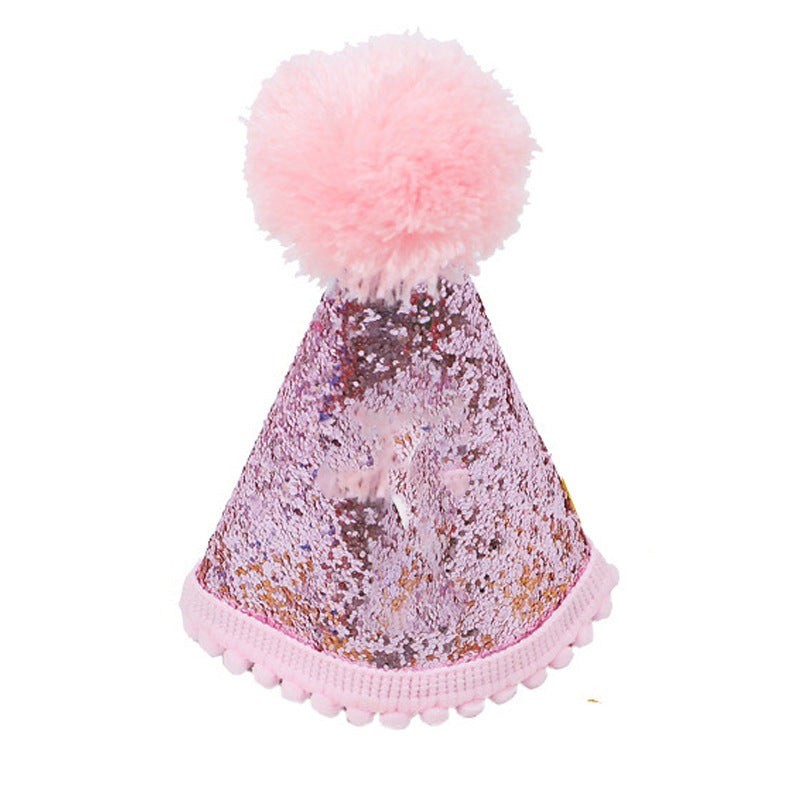 Pet Birthday Set – Triangle Scarf & Hat Party Decoration Outfit for Dogs & Cats