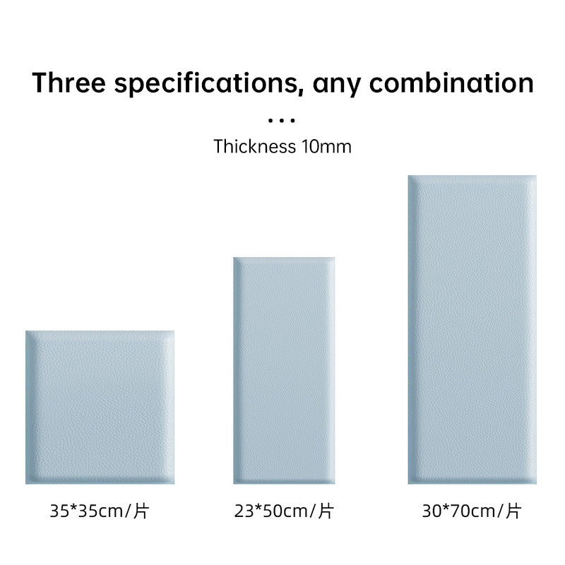 Kids' 3D Wall Stickers – Self-Adhesive Soft Leather Panels | Anti-Collision Wall & Bedhead Panels (2–8 PCS) | Kids’ 3D Wall Stickers Décor