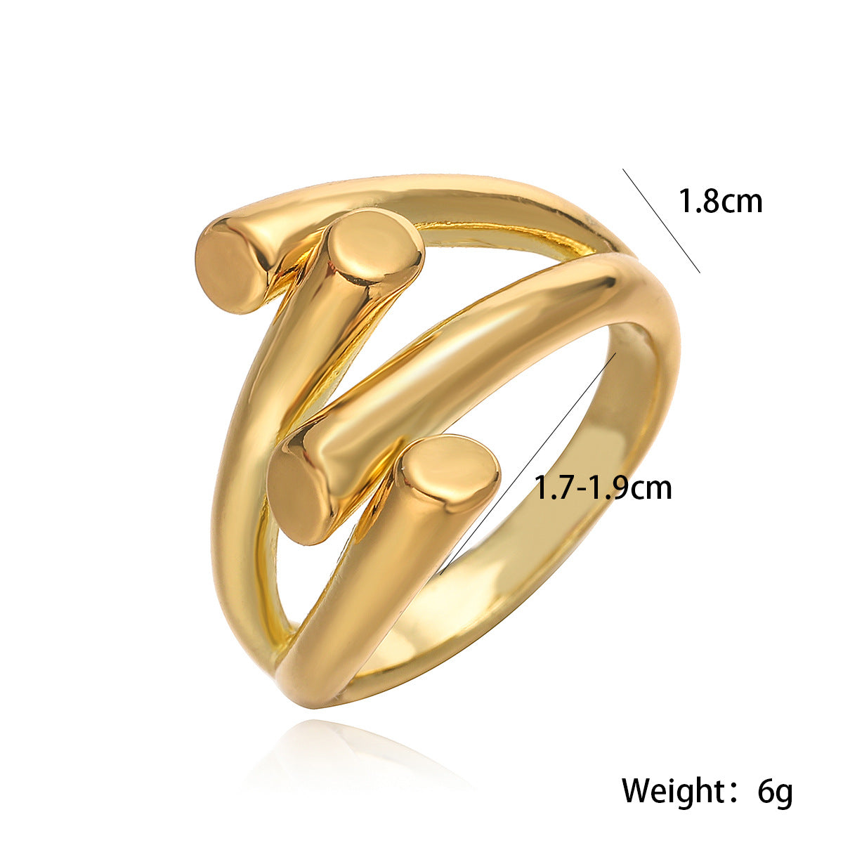 Simple Personalized Smooth Irregular Geometric Ring – Niche Versatile Women’s Jewelry