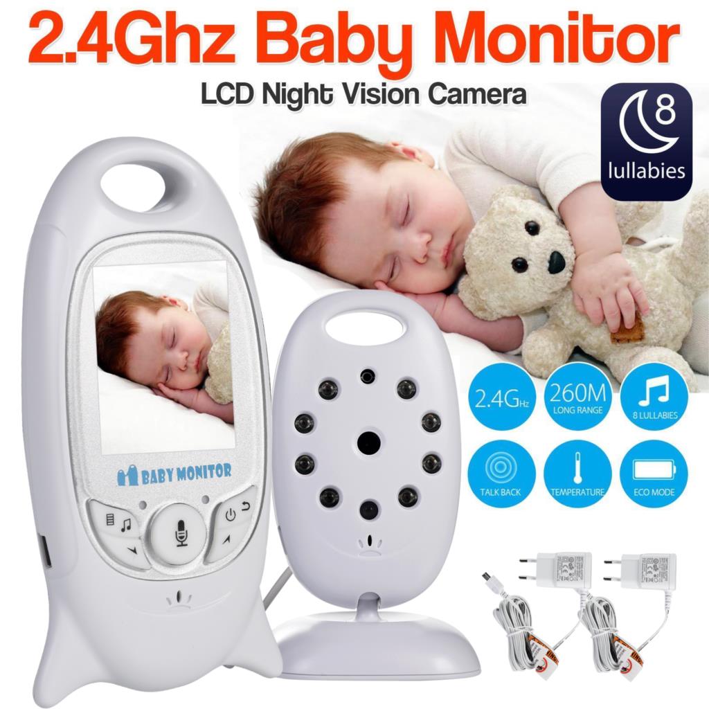 VB601 Baby Monitor 2-Inch Video Nanny Camera with Night Vision, Temperature Monitoring & 8 Lullabies