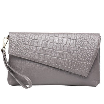 Genuine Leather Crossbody Bag for Women – Litchi Grain Cowhide Shoulder & Clutch Bag, Large Capacity & Stylish