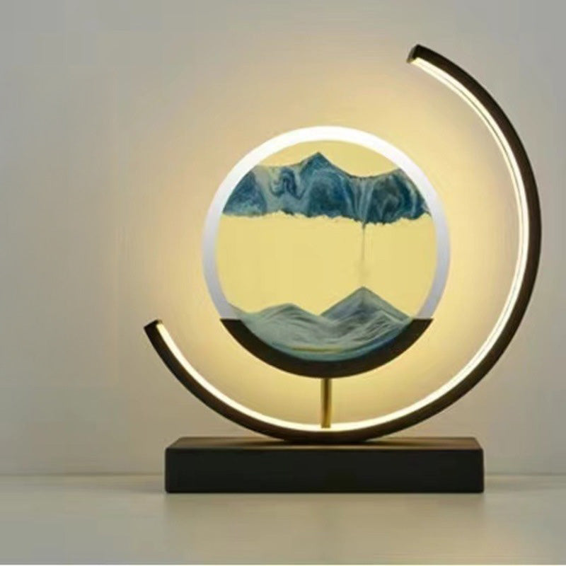 LED Flowing Sand Painting Lamp – Night Light for Home & Unique Gift Idea