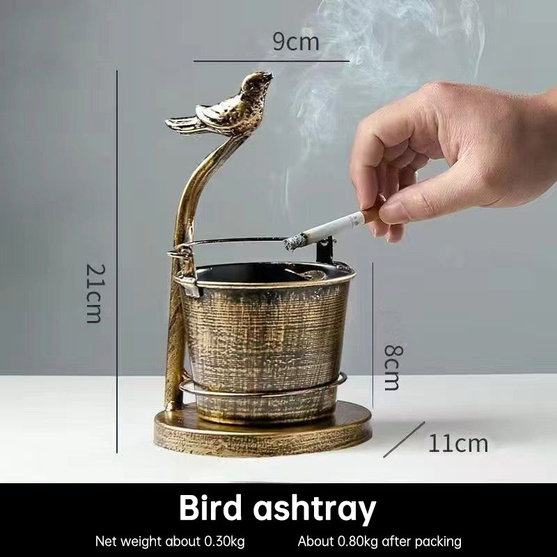 Retro Creative Home Ashtray – Large Bar, Living Room & Office KTV Multi-Function Ornament