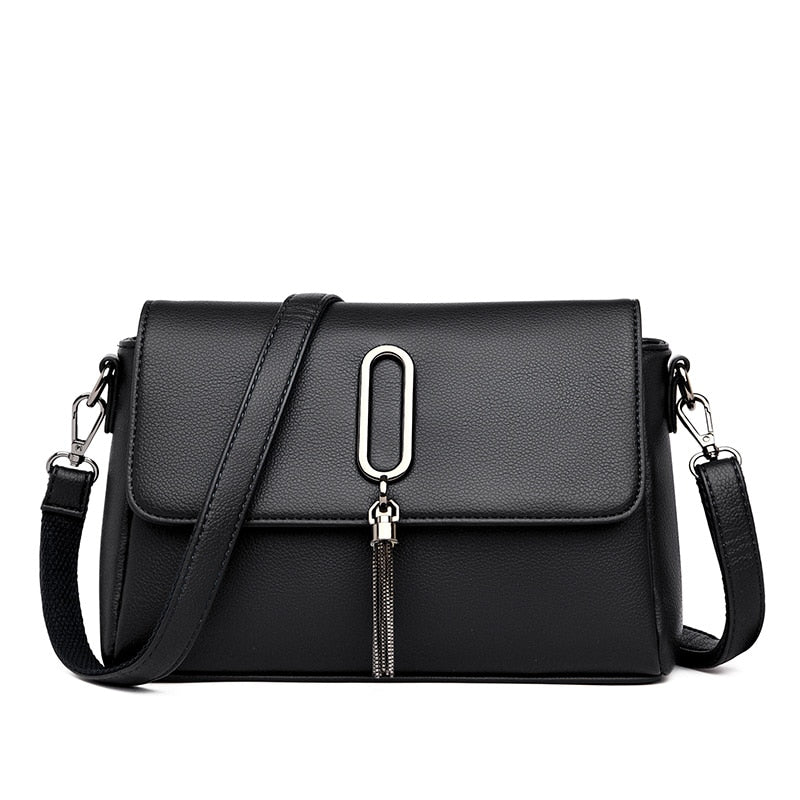 Luxury Women Messenger Bag – Leather Shoulder Tote & Crossbody Handbag for Travel and Casual Use