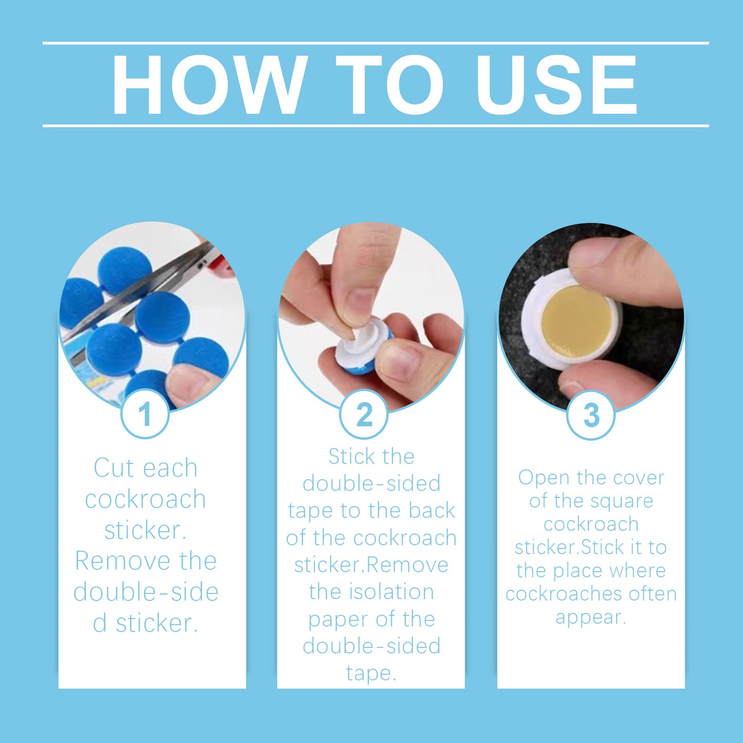 Kill Cockroach Glue Bait – Powerful Odor-Free Cockroach Killer for Kitchen, Bedroom & Living Room