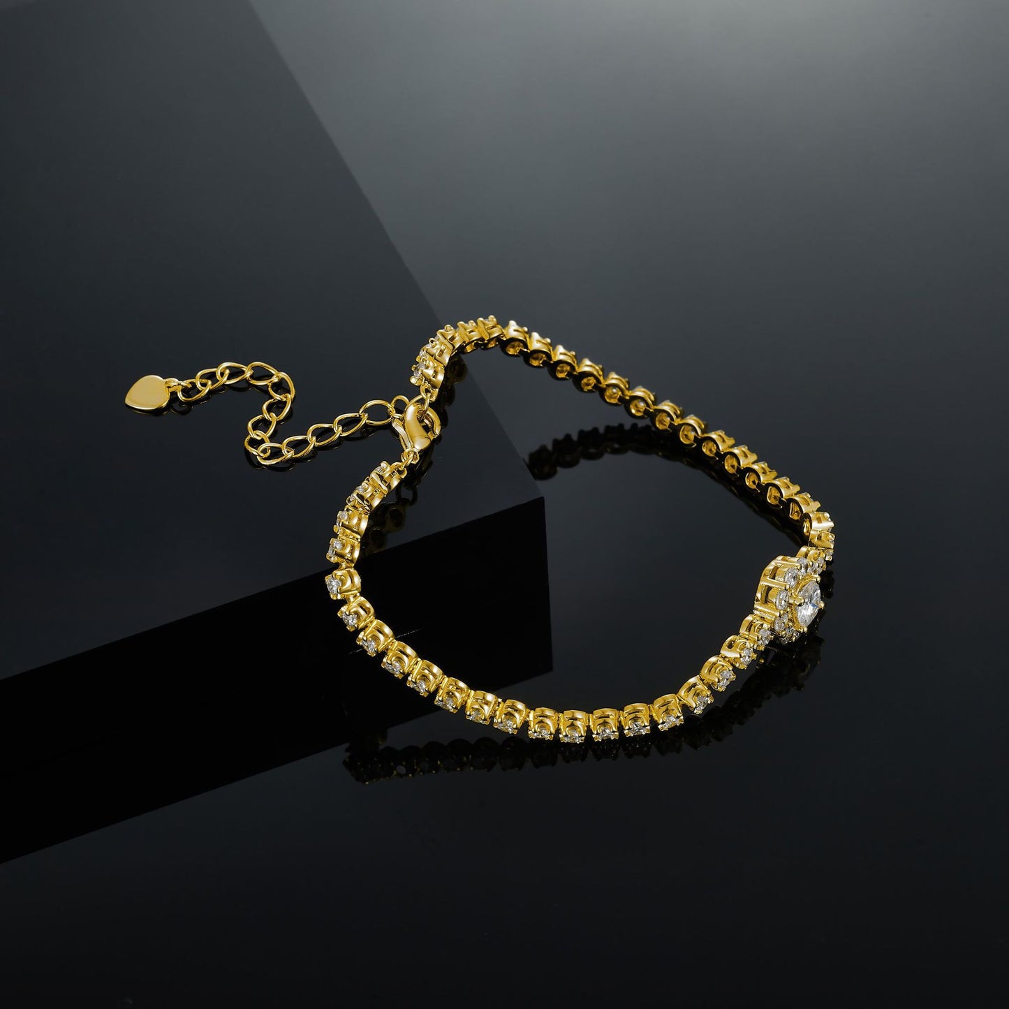 S925 18K Bracelet – Elegant Gold-Plated Sterling Silver Jewelry for Women