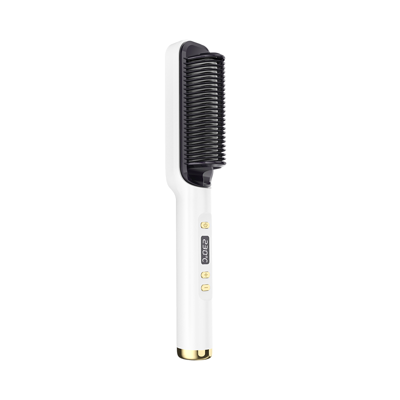 Electric Hair Straightener – LCD Dual-Purpose Negative Ion Hair Comb & Curling Stick for Home & Salon