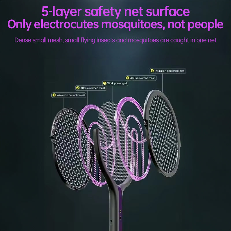 2-in-1 Multi Mosquito Killer Lamp – Retractable Angle USB Rechargeable Bat Repellent