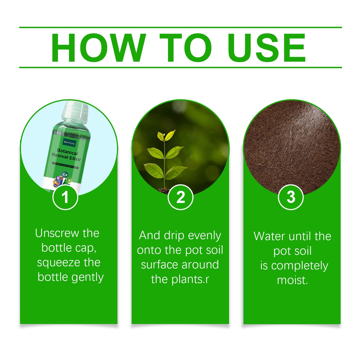 Home Gardening Plant Nutrient Solution – Powerful Leaf Repair & Growth Formula for Indoor and Outdoor Plants