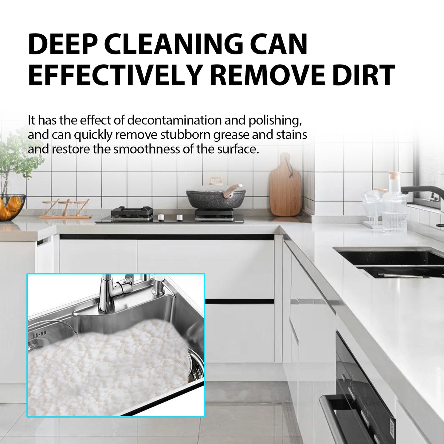 Multifunctional Kitchen Cleaning Tablets – Heavy Oil Cleaner for Stove, Utensils & Stainless Steel