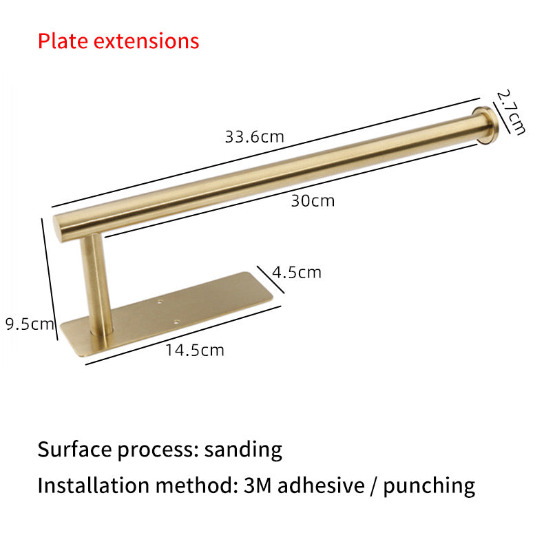 Square Circular Black Perforated Stainless Steel Kitchen Tissue Holder – Cabinet & Roll Organizer