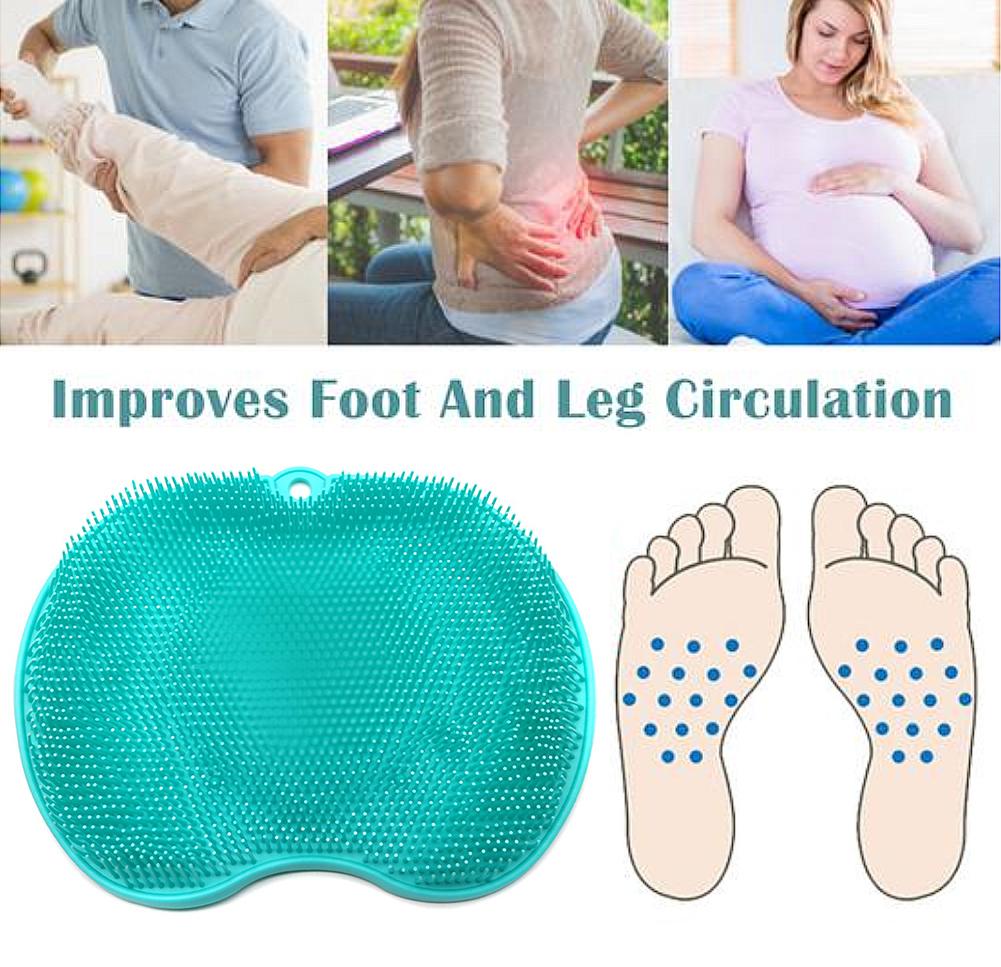 Pregnant Women Foot Massager Scrubber – Elderly Feet Cleaning Pad & Shower Tool