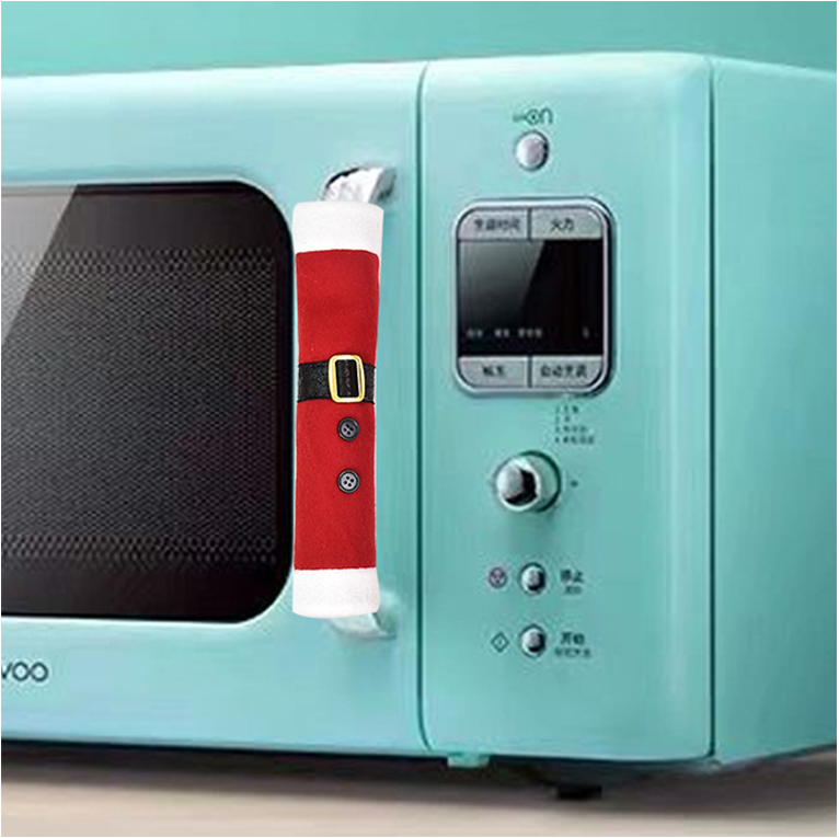 Christmas Fleece Gloves – Home Decorations for Refrigerator, Door Handles & Microwave