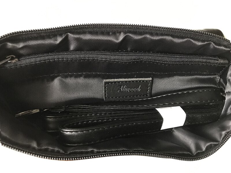 Fashion Genuine Leather Women Bag – High-Quality Rivet Shoulder Messenger & Crossbody Purse