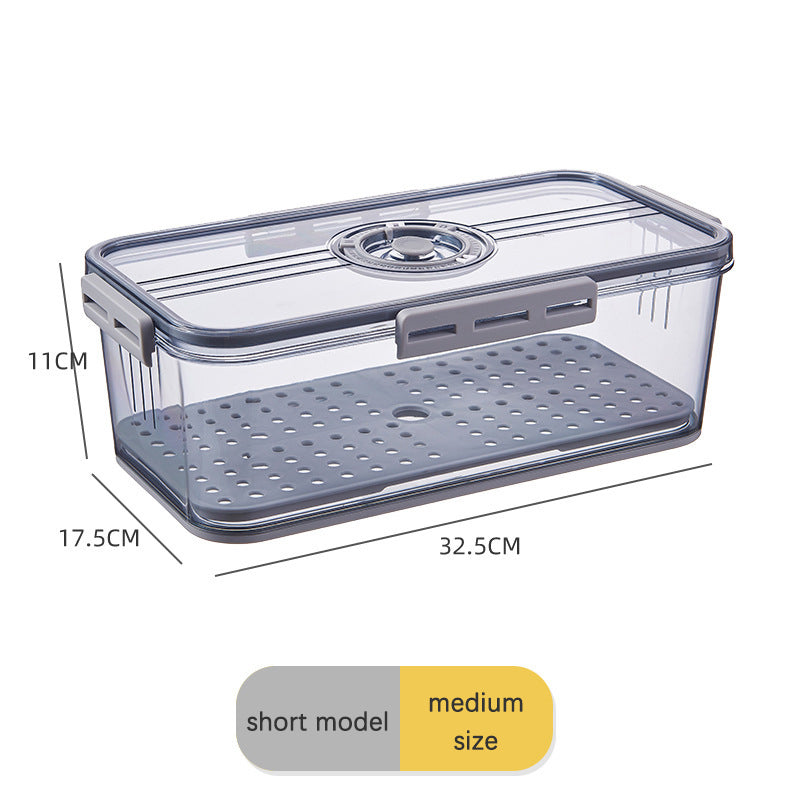 Large Capacity Transparent Refrigerator Storage Box – Food Grade Plastic Kitchen Organizer & Sealed Preservation Container