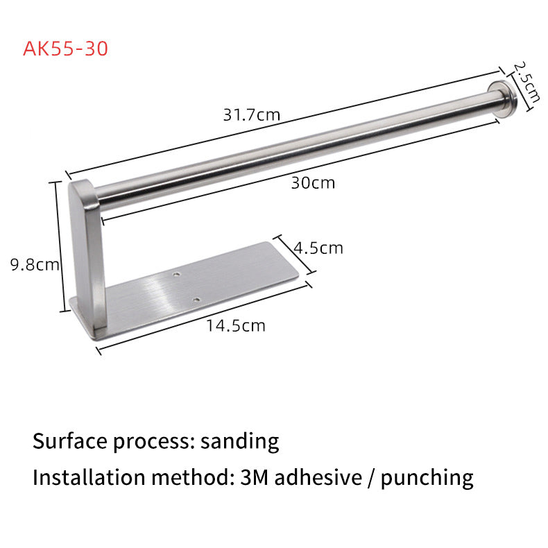 Square Circular Black Perforated Stainless Steel Kitchen Tissue Holder – Cabinet & Roll Organizer