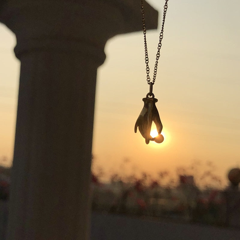 Elegant Stainless Steel Choker Jewelry – 18K Gold Plated Zircon Pendant Necklace for Women