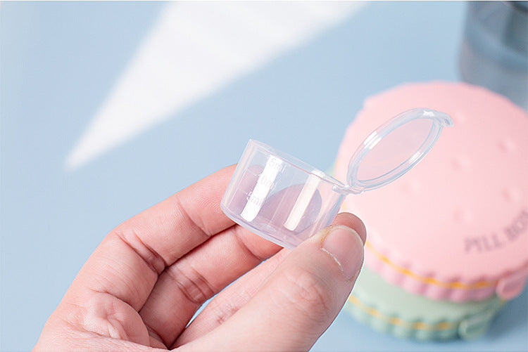 Portable Medicine Box Mini Trumpet – 7 Days Pack Storage Sealed Large Capacity Pill Organizer for Elderly