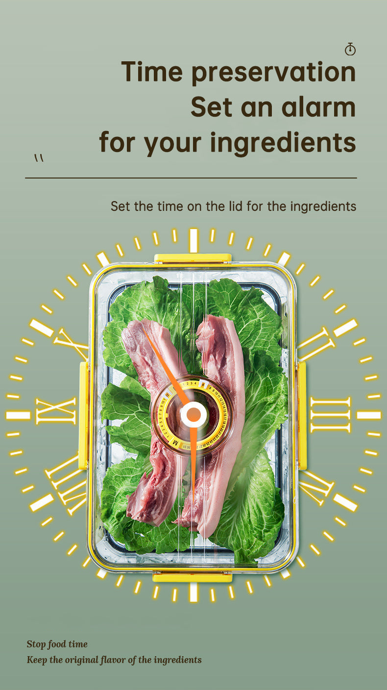 Large Capacity Transparent Refrigerator Storage Box – Food Grade Plastic Kitchen Organizer & Sealed Preservation Container