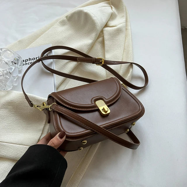 Flap Small Crossbody Bags for Women – Spring Designer Fashion Trend Leather Underarm Bag