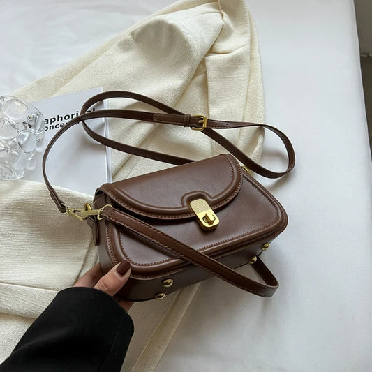 Flap Small Crossbody Bags for Women – Spring Designer Fashion Trend Leather Underarm Bag