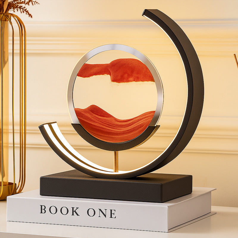 LED Flowing Sand Painting Lamp – Night Light for Home & Unique Gift Idea