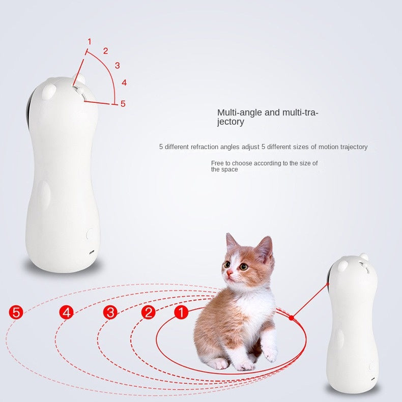 Automatic Cat Laser Toy – Dual Power LED Laser Wand Pet Toy with Timer