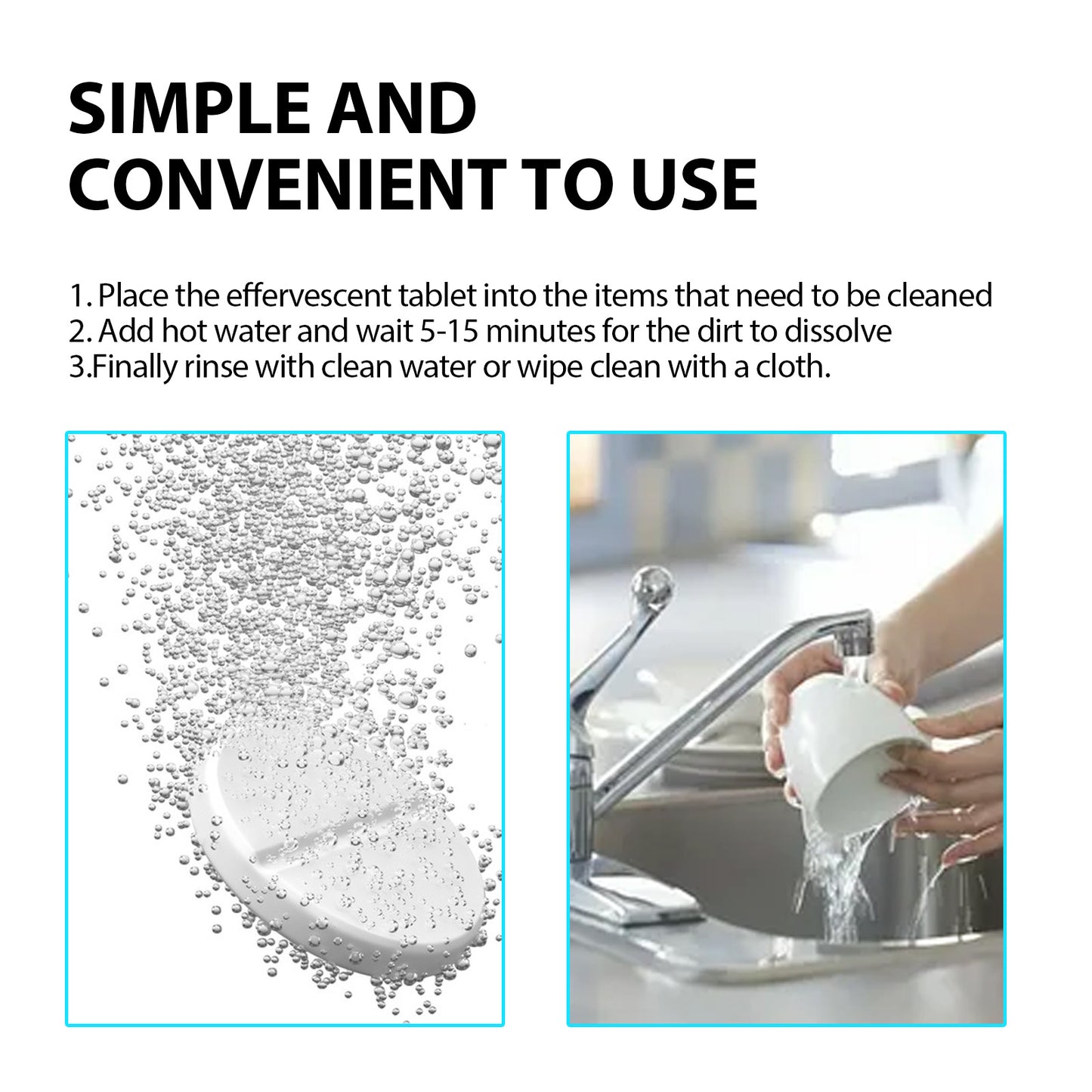 Multifunctional Kitchen Cleaning Tablets – Heavy Oil Cleaner for Stove, Utensils & Stainless Steel