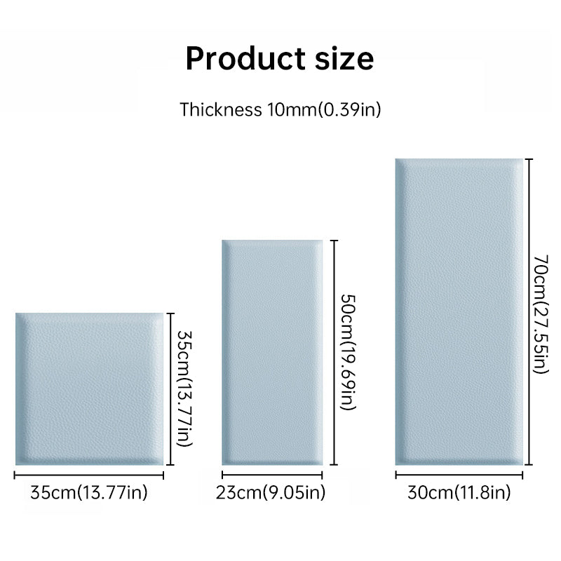 Kids' 3D Wall Stickers – Self-Adhesive Soft Leather Panels | Anti-Collision Wall & Bedhead Panels (2–8 PCS) | Kids’ 3D Wall Stickers Décor