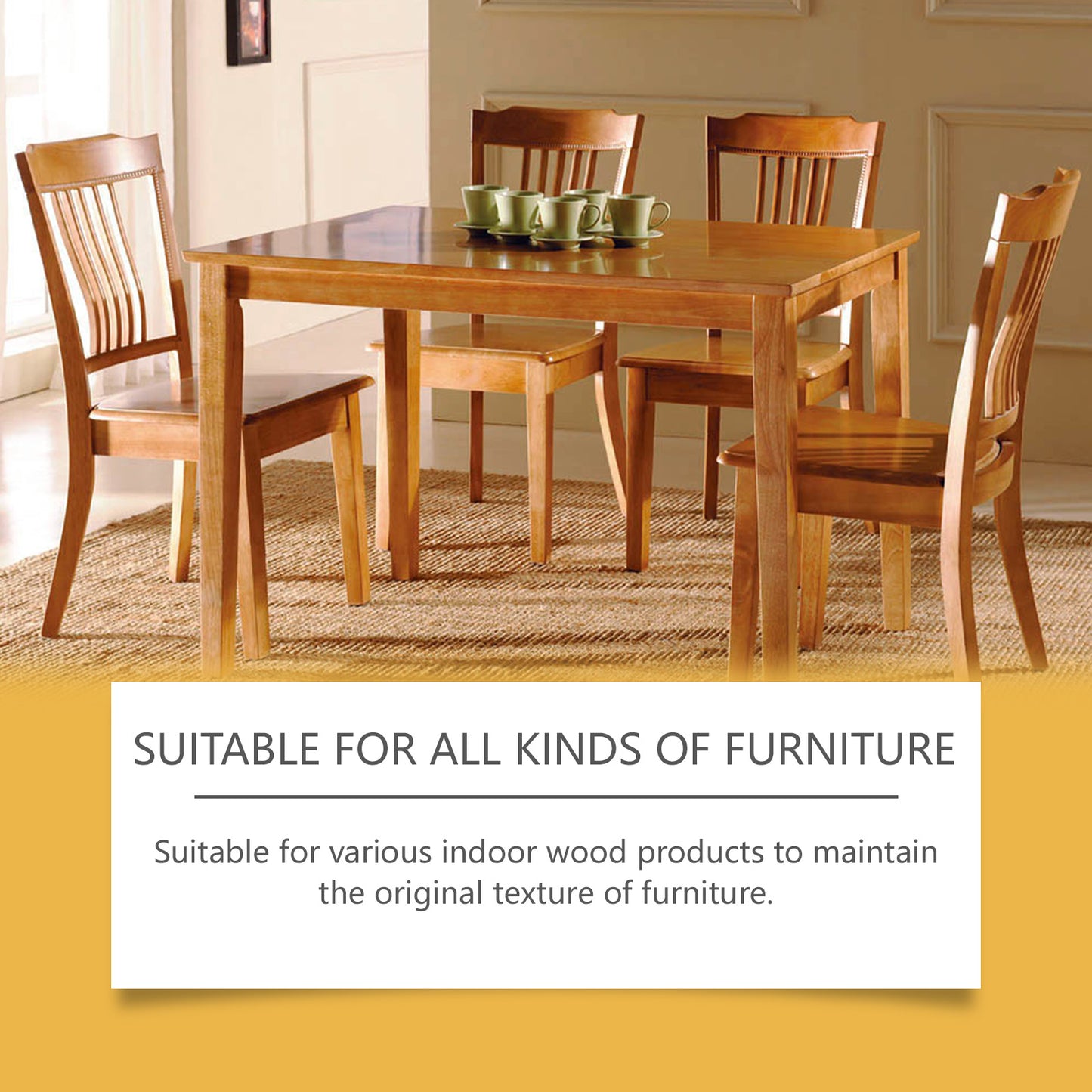 Beeswax Furniture Polishing Paste – Multi-Purpose Home Cleaning & Maintenance Furniture Care Polish