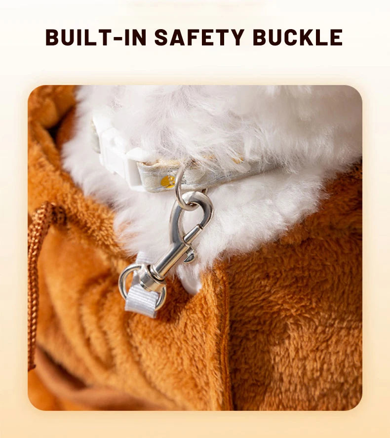 New Dog Bag & Cat Bag – Autumn/Winter Warm, Windproof Cute Crossbody Pet Backpack