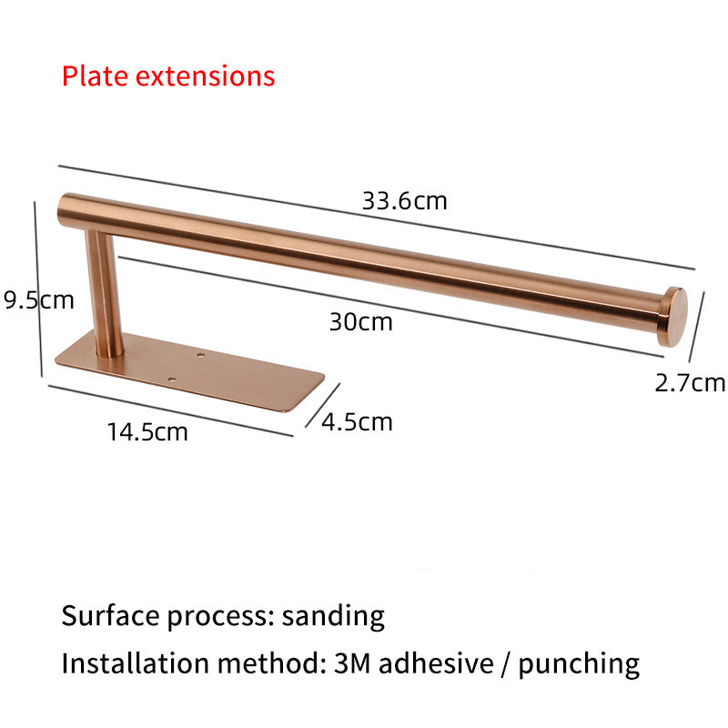 Square Circular Black Perforated Stainless Steel Kitchen Tissue Holder – Cabinet & Roll Organizer