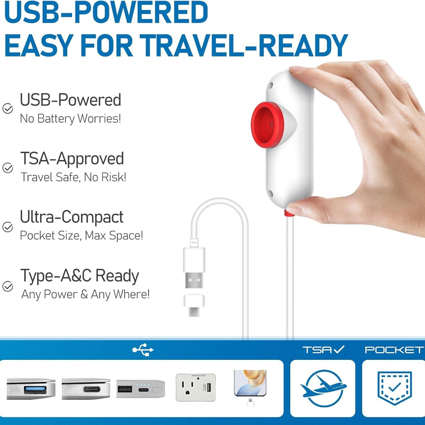 Vacuum Compression Power Pump with Lightweight Travel Bag – Portable Clothes Storage Solution