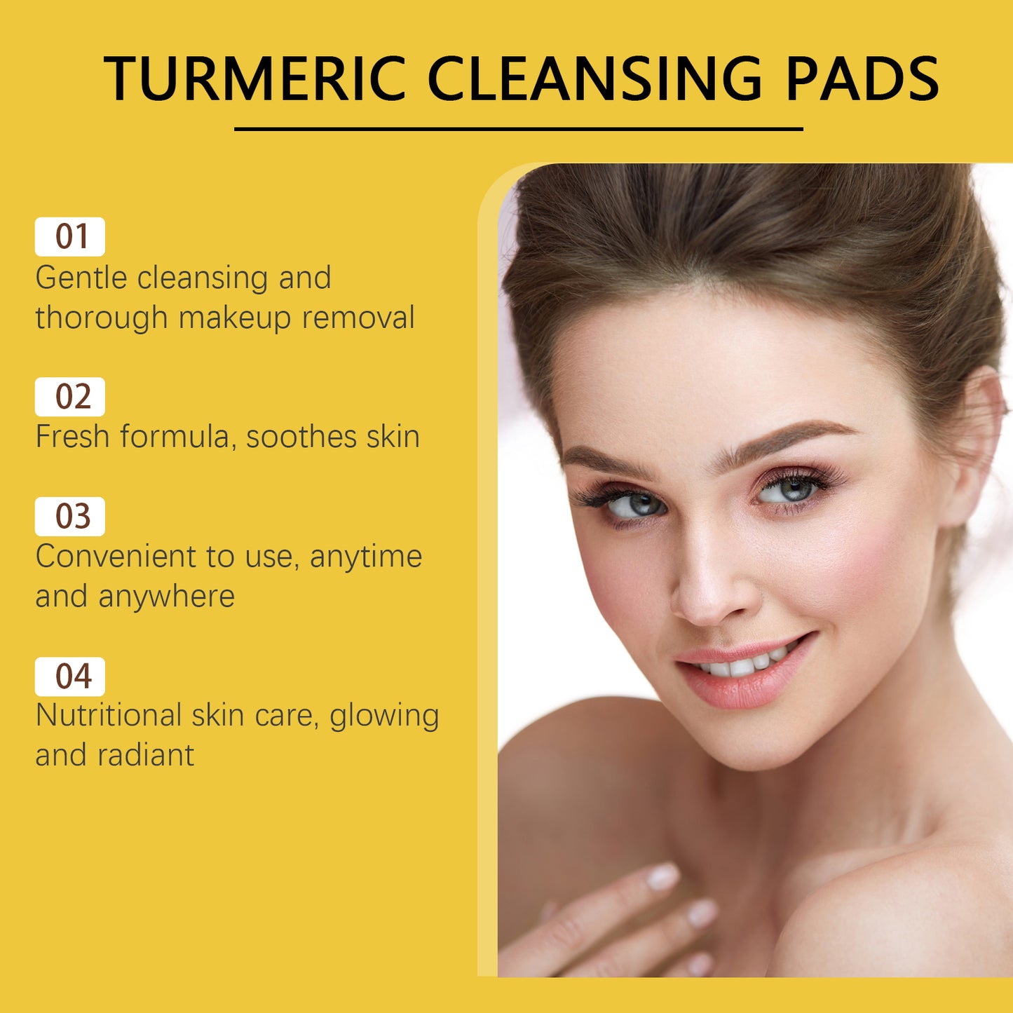 Kojic Acid and Turmeric Cleansing Pad – Gentle Water-Oil Balanced Skin Care Pad