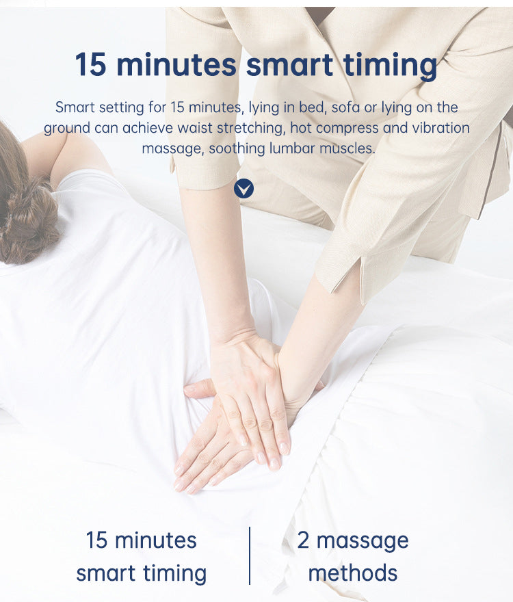 Lumbar Waist Massager – Inflatable Hot Compress Back & Cervical Air Pressure Pain Relief