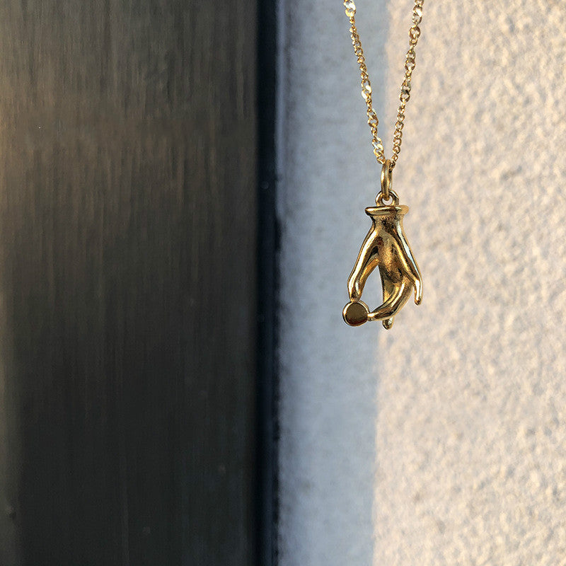 Elegant Stainless Steel Choker Jewelry – 18K Gold Plated Zircon Pendant Necklace for Women